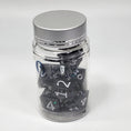 Load image into Gallery viewer, Black Galaxy 7 Piece Dice Set