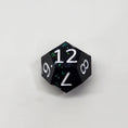 Load image into Gallery viewer, Black Galaxy 7 Piece Dice Set