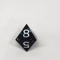 Load image into Gallery viewer, Black Galaxy 7 Piece Dice Set