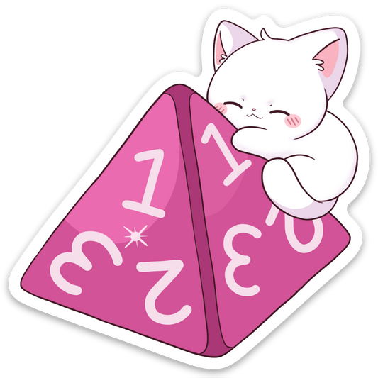 Cat Hugging D4 Sticker