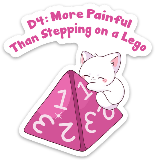 D4: More Painful Than Stepping on a Lego V1 Sticker
