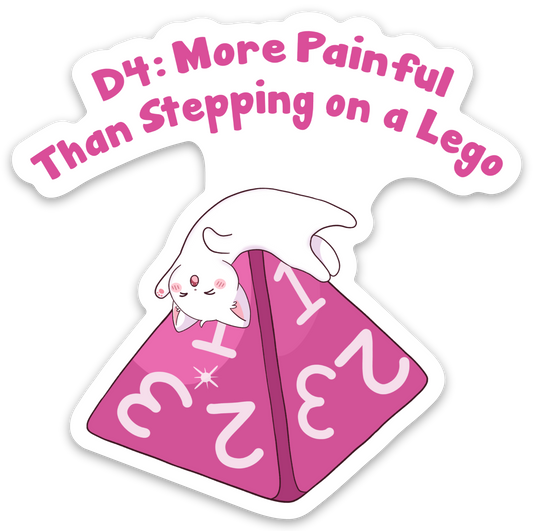 D4: More Painful Than Stepping on a Lego V2 Sticker